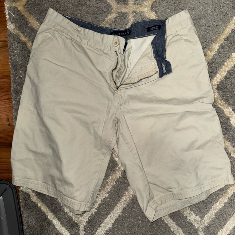 True rock Men's Beige Casual Shorts
